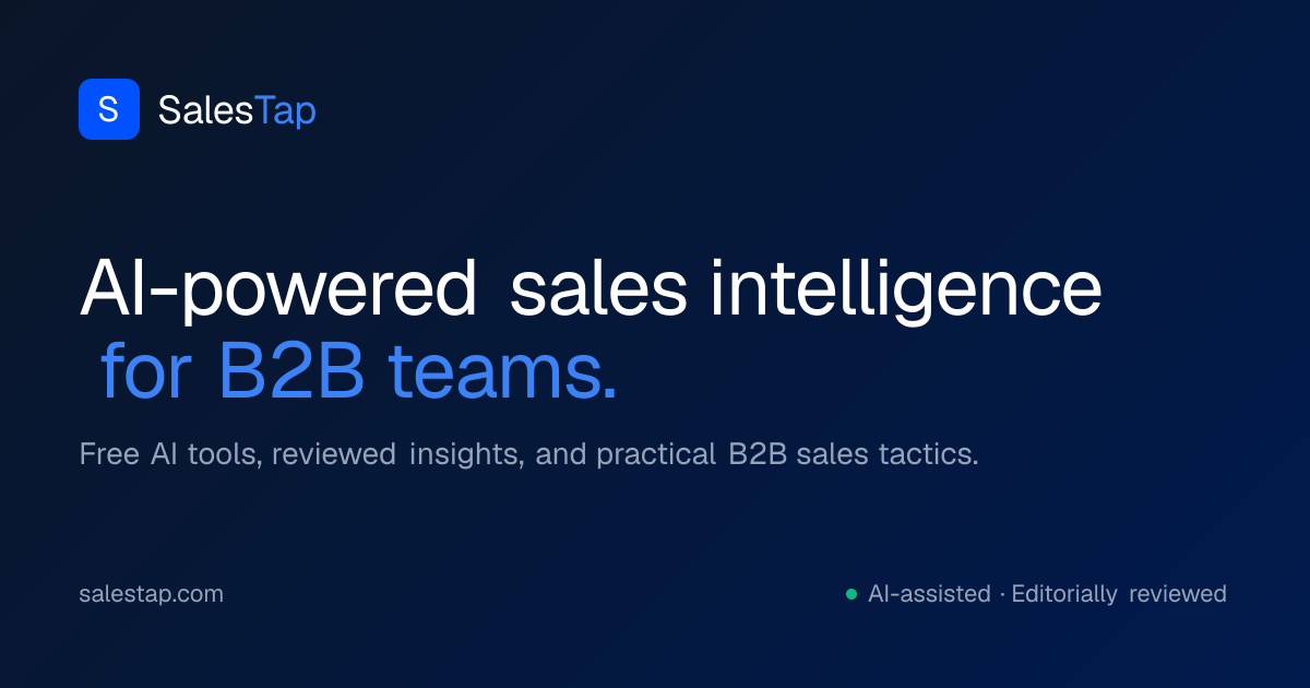 SalesTap — official preview image
